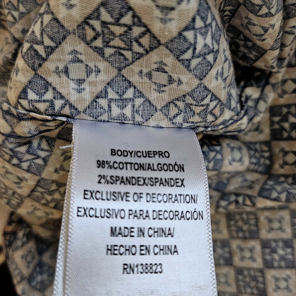 Men's Cody James Geometric Pattern Button Down Sh… - image 5